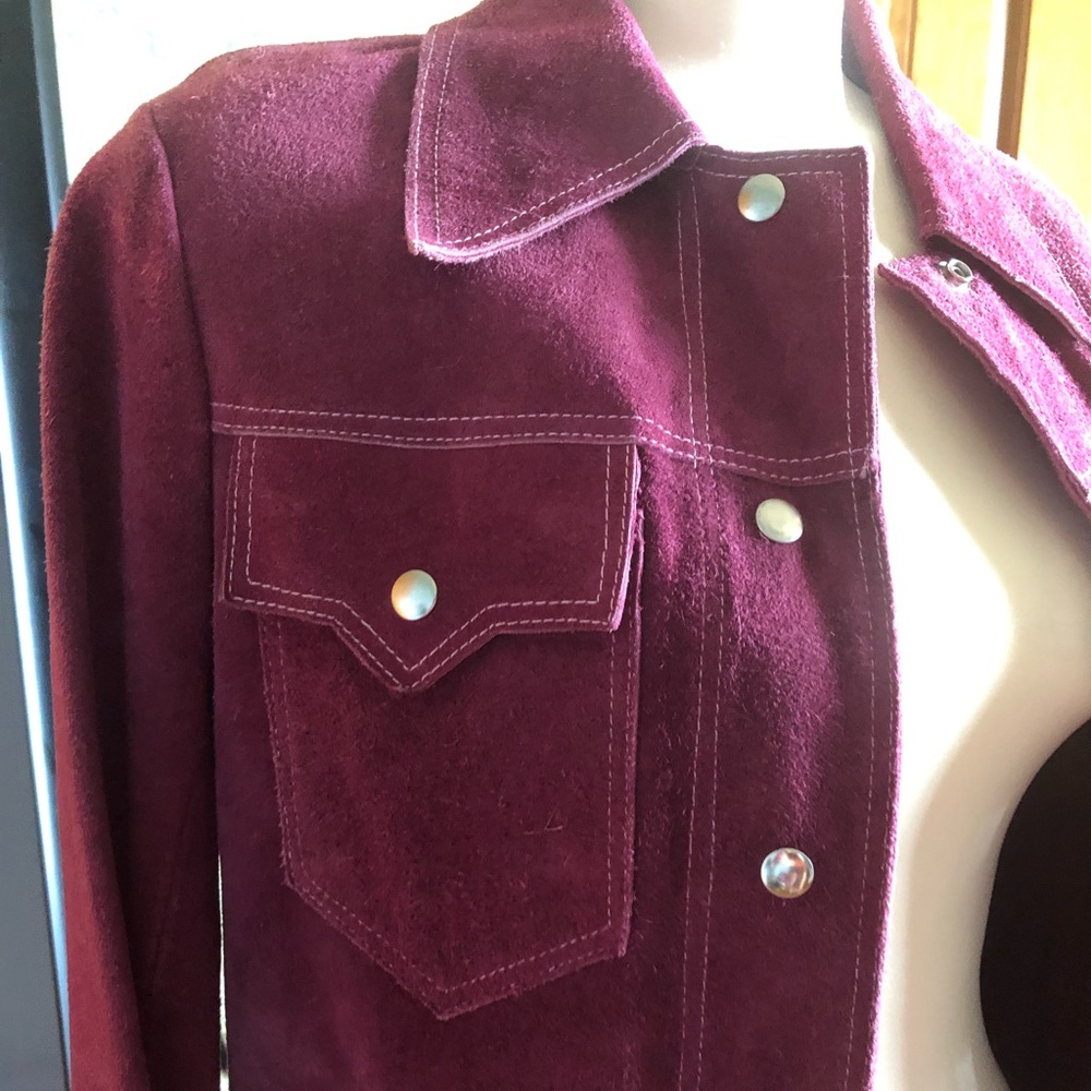 Heavy, vintage leather jacket.